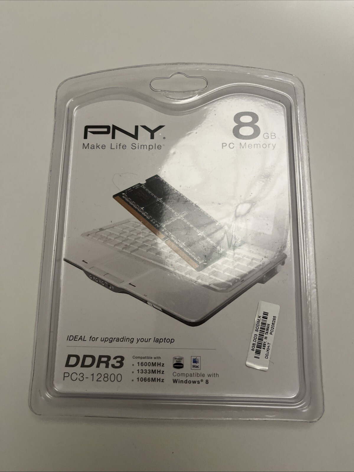 PNY PC3-10666 8 GB SO-DIMM 1333 MHz DDR3 Memory (MN8192KD3-1333)