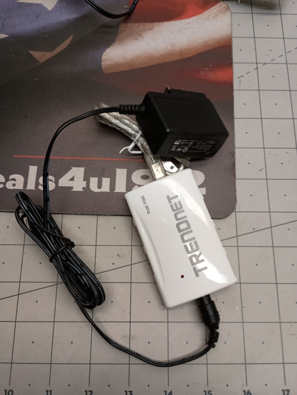 Trendnet TU2-700 High Speed USB 2.0 7-Port Hub TU2700 Brand New Power + USB Cord