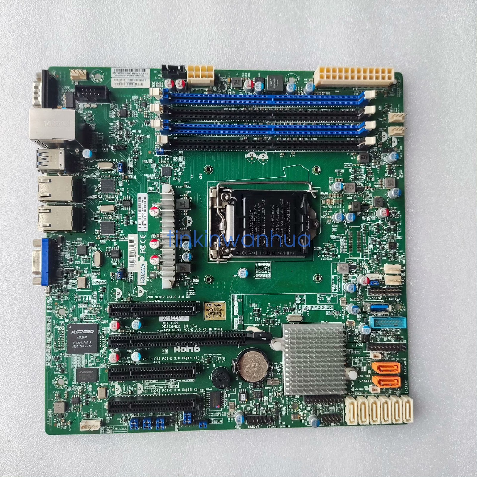 For Supermicro X11SSM-F Intel C236 Chipset LGA1151 DDR4 Server Motherboard