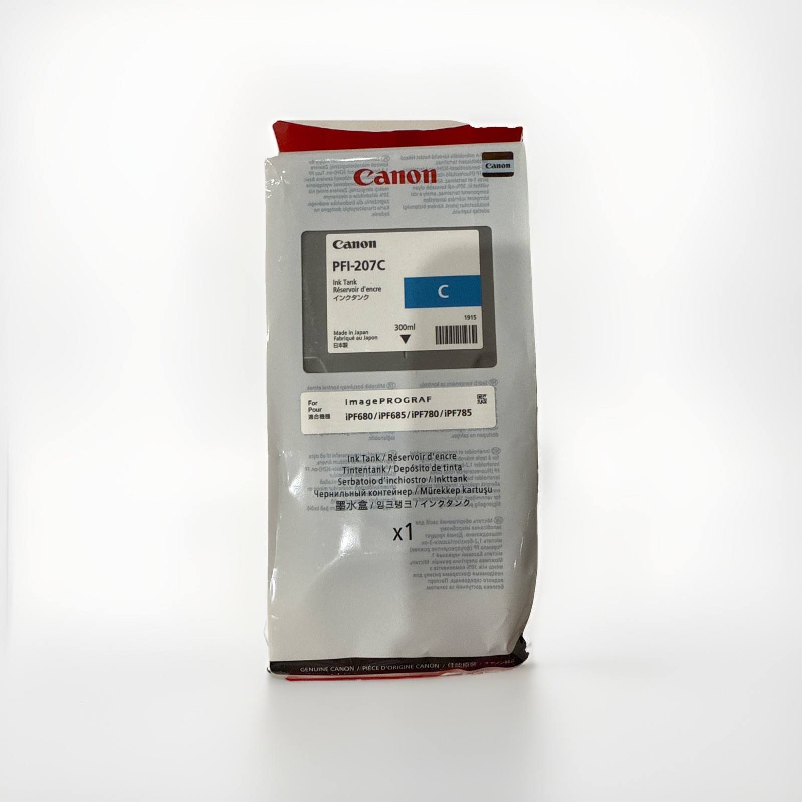 Canon PFI-207 Cyan Ink Cartridge New unopened package exp 09/24