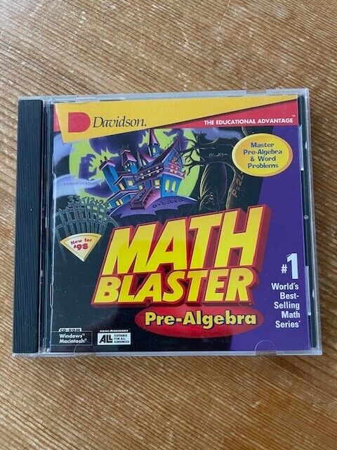 Math Blaster Mystery Pre-Algebra Ages 10 - Adult Windows CD-ROM