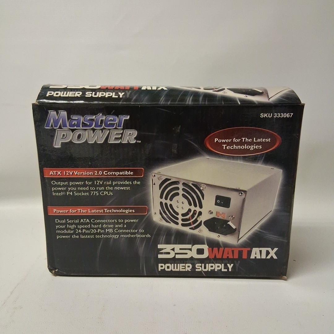 POWER SUPPLY - 350 WATT ATX - MASTER POWER - NEW 