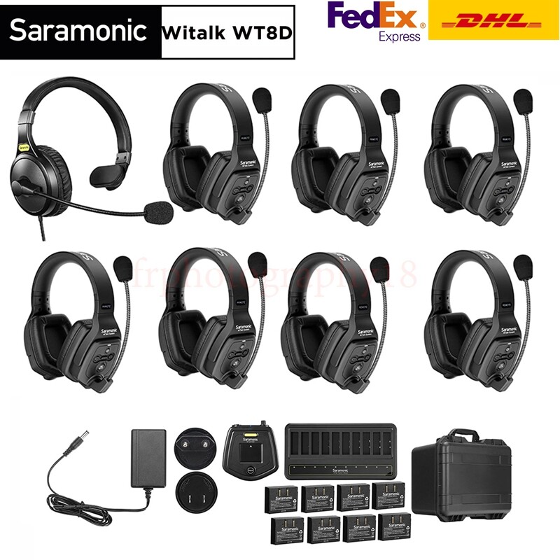 Saramonic Witalk WT8D Full Duplex Communication Wireless HeadsetSystem Micophone