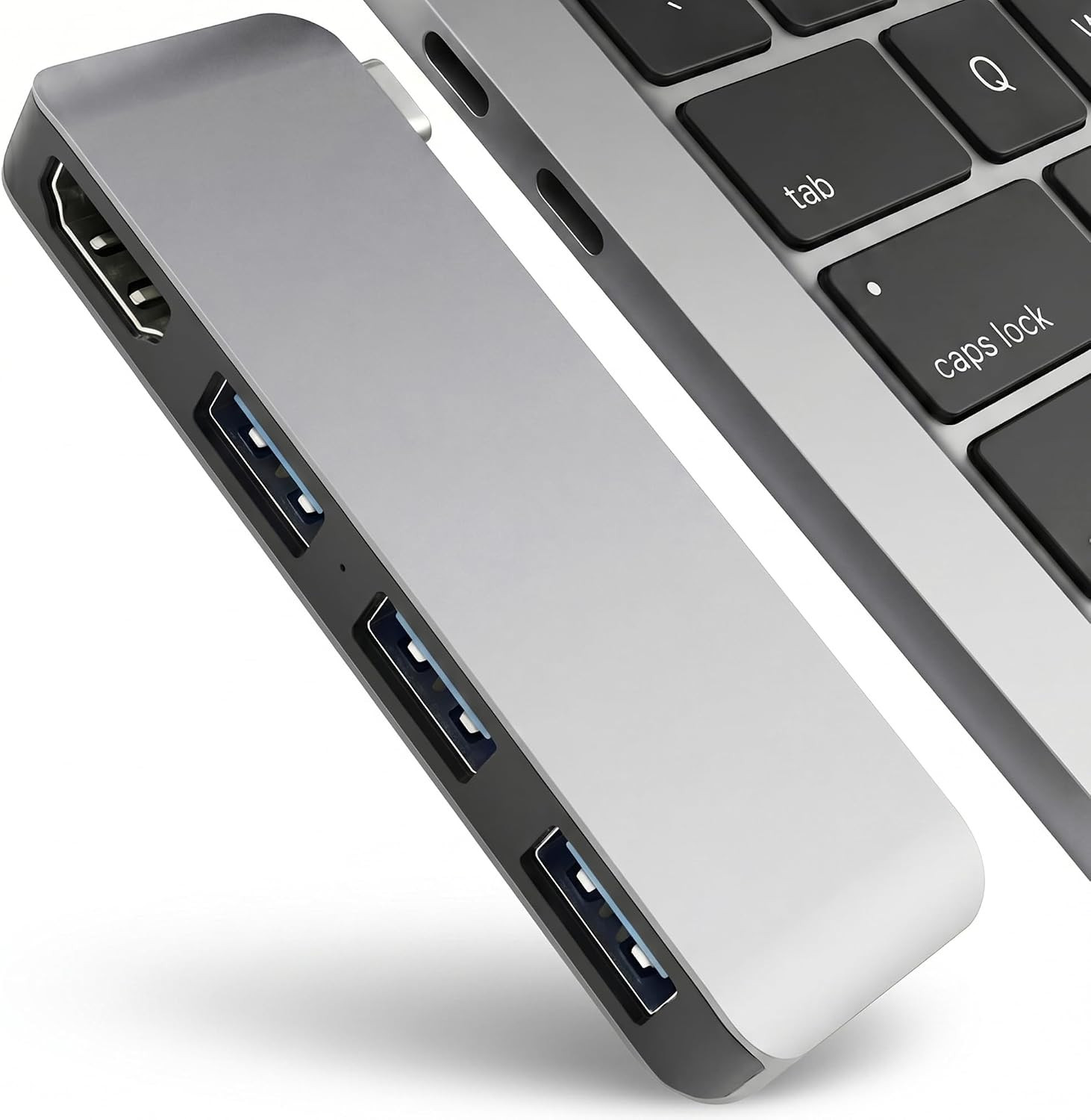 Direct-Plug USB C Hub,Hdmi 4K with 3 USB 3.0 for Macbook Neo/Air/Pro