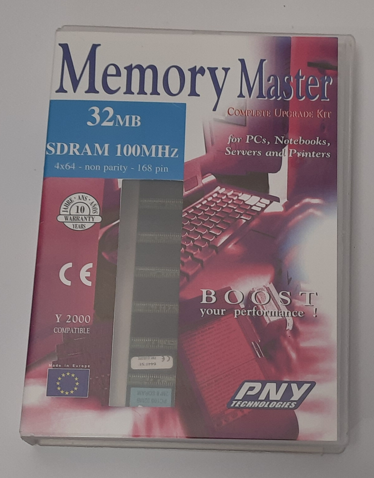 PNY Memory Master 32MB SD RAM 100MHz (Retro, NOS, 1998)