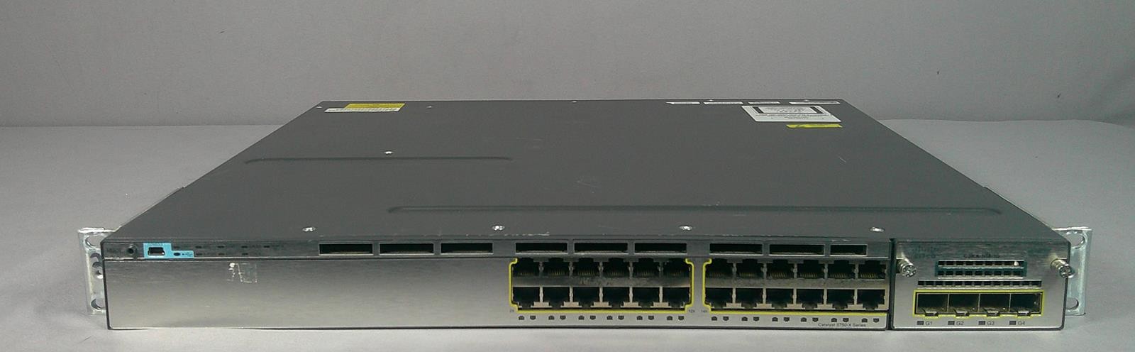 CISCO WS-C3750X-24T-L Catalyst Gigabit Switch C3KX-NM-1G Module***Used Good ***