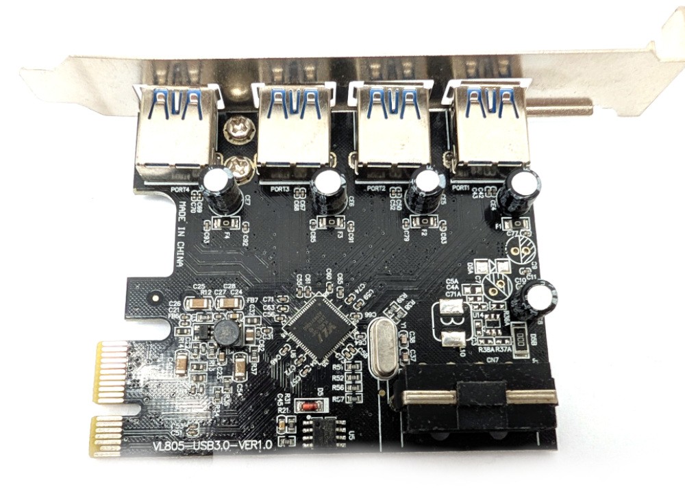 CSL 302203 PCIe USB 3.0 4-Port Card VL805-USB3.0-VER1.0 Controller Adapter