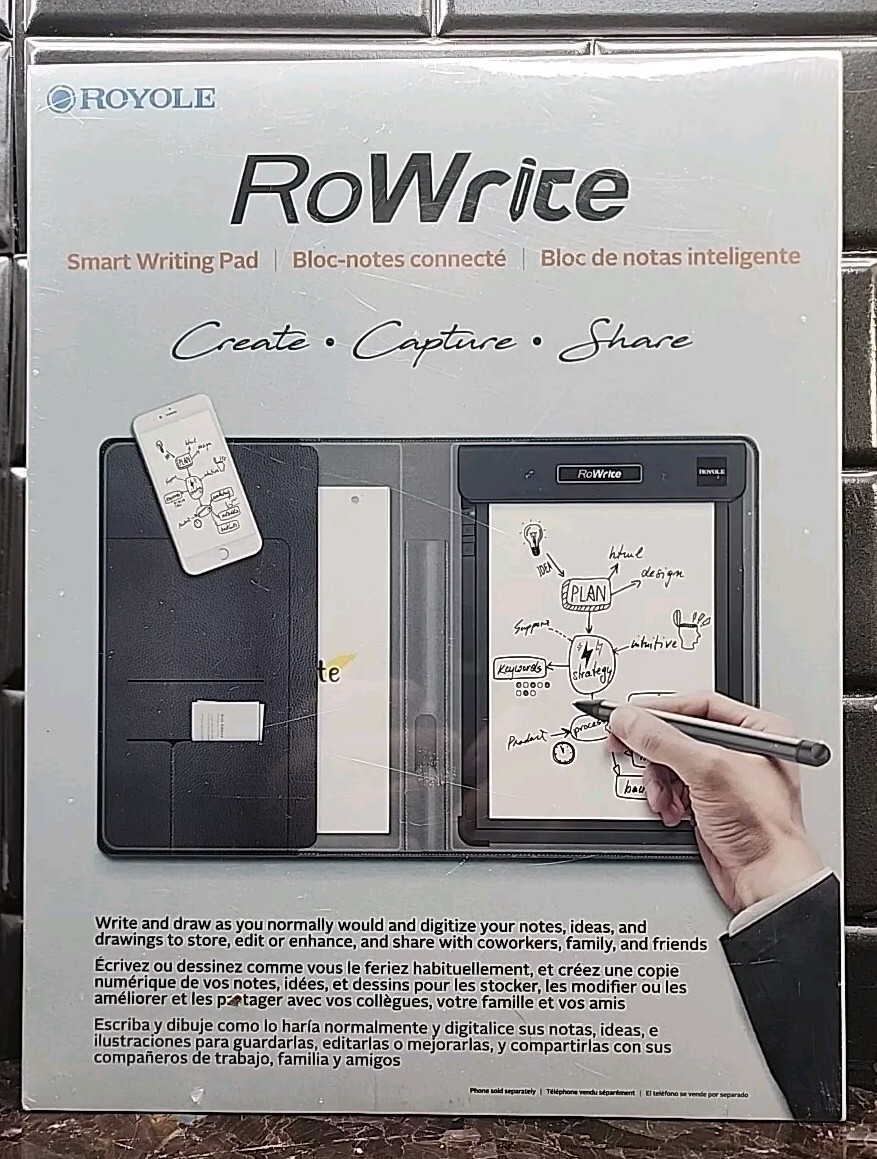 Royole RoWrite Smart Writing Pad Create Capture Share RY0201-CF5NA 2018 Sealed