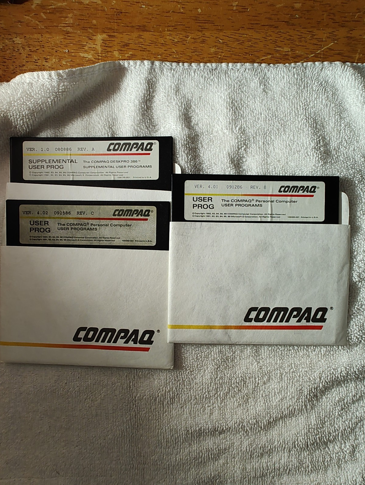 5.25" floppy disk lot COMPAQ USER PROGRAMS