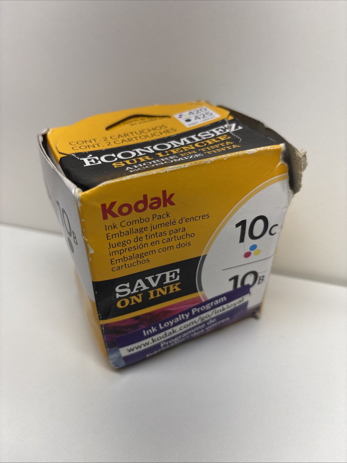 KODAK 10C COLOR 10B BLACK IN CARTRIDGE COMBO NEW IN BOX