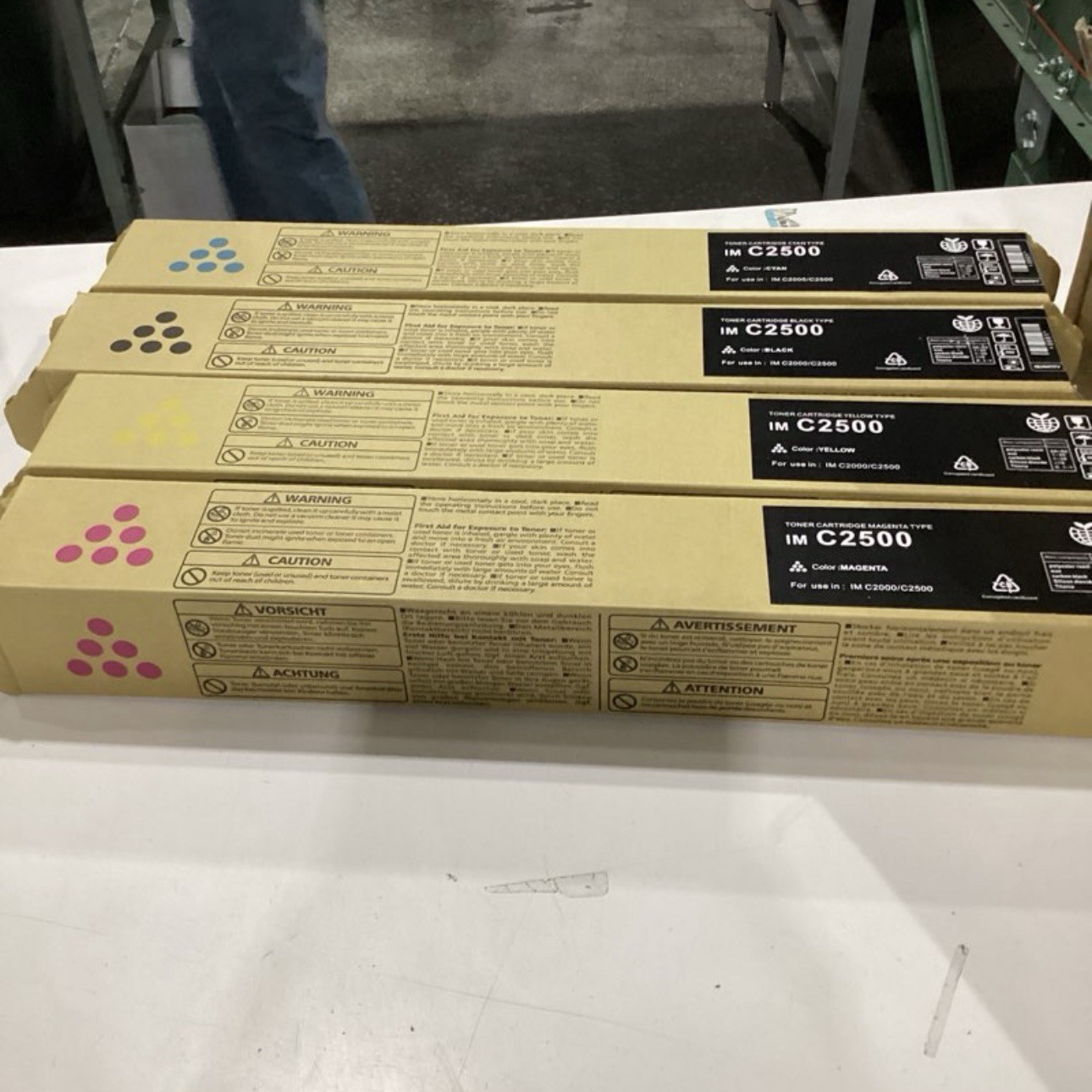 IM C2000/C2500 Compatible Toner Cartridge Replacement 4 Color Set for Ricoh