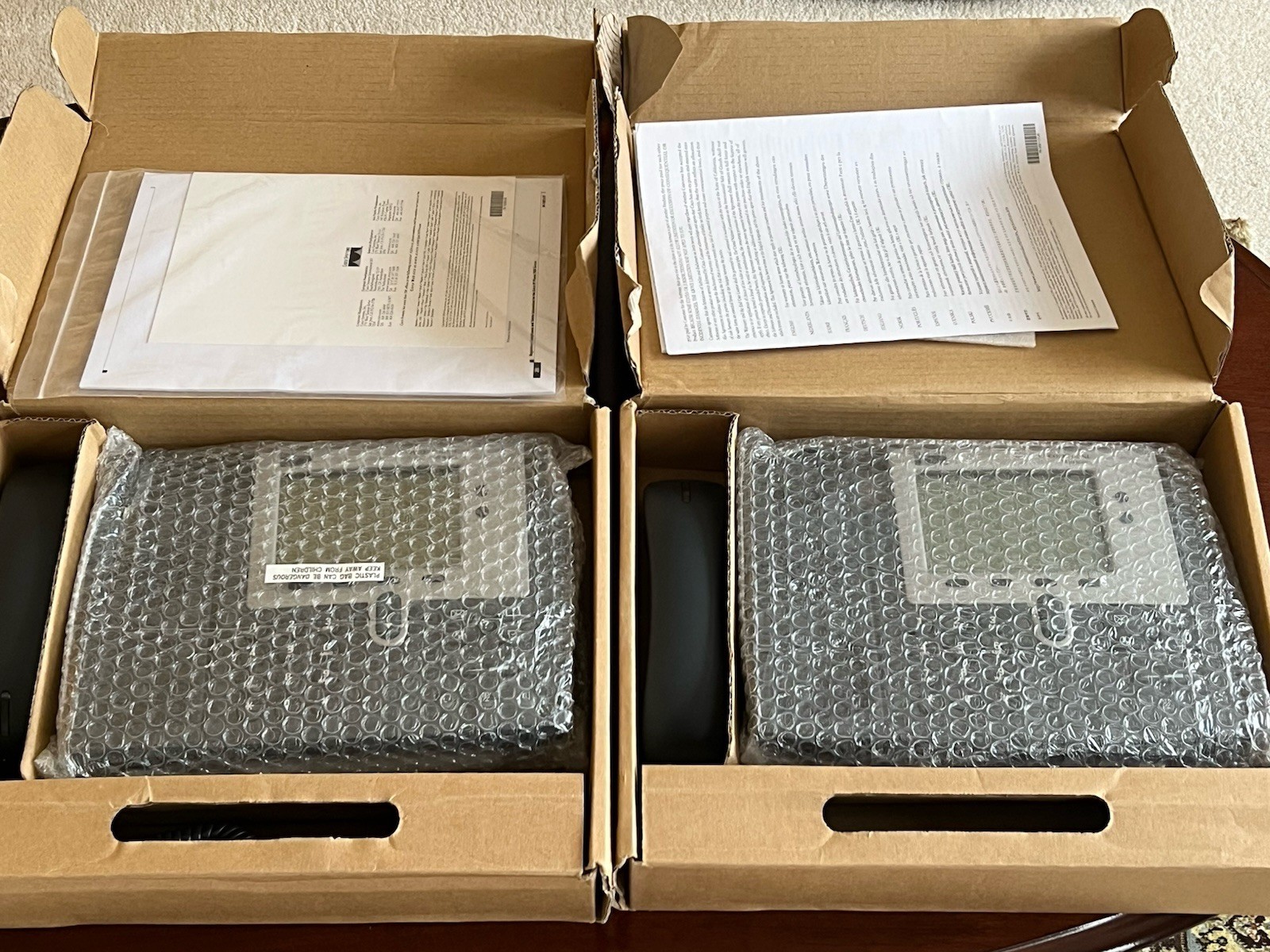 Lot of 2 In Box - Cisco CP-7940G 2-lines IP Phone  / + power injector cord