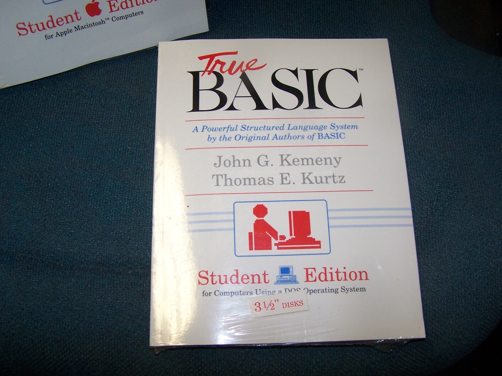 True BASIC manual and 3.5" disk for vintage PC -Student Edition  - New Old Stock