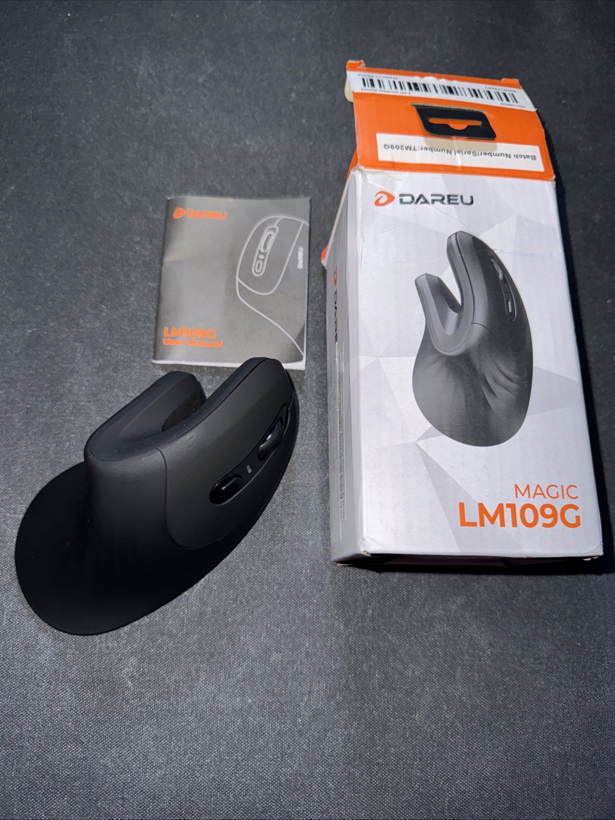 DAREU Ergonomic Vertical Wireless Mouse, 2.4G Optical Vertical Mouse with Ergo