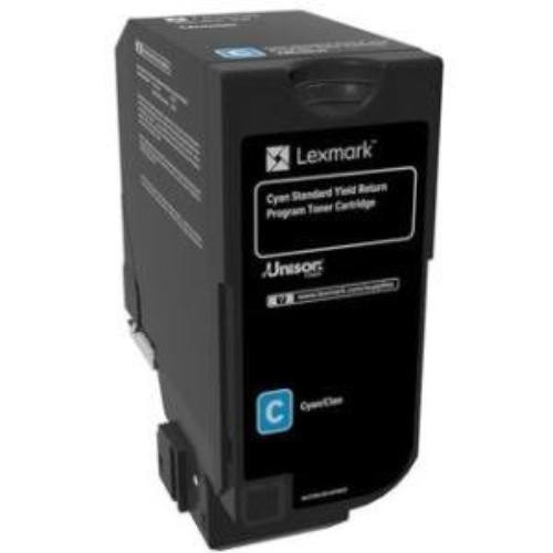 Lexmark 74C1SC0 Unison Toner Cartridge Cyan 7000 Page Yield