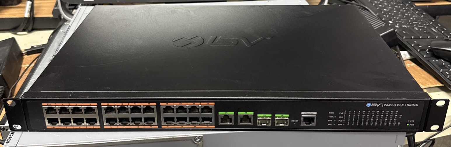 BV-Tech (POE-SW2404-MG) 24 Port PoE + 4 Uplink Managed Switch Networking Device