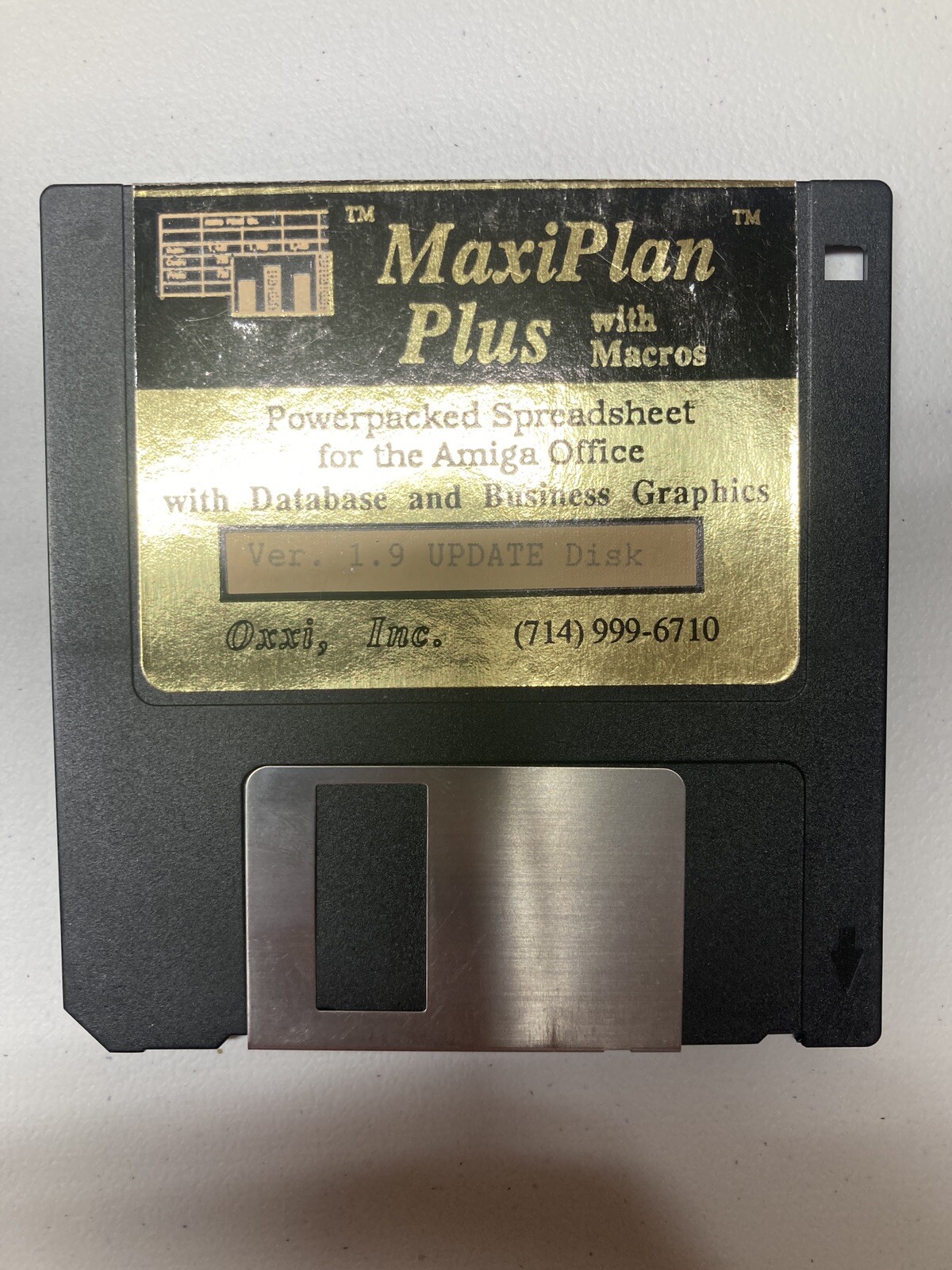 Amiga MAXIPLAN SPREADSHEET PROGRAM FOR AMIGA  V 1.9 3.5" DISK