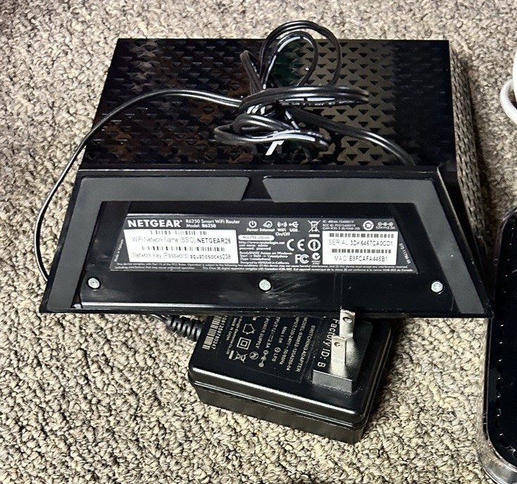 Netgear R6250 Smart Router + Power Cable Dual Band Gigabit AC1600 Tested