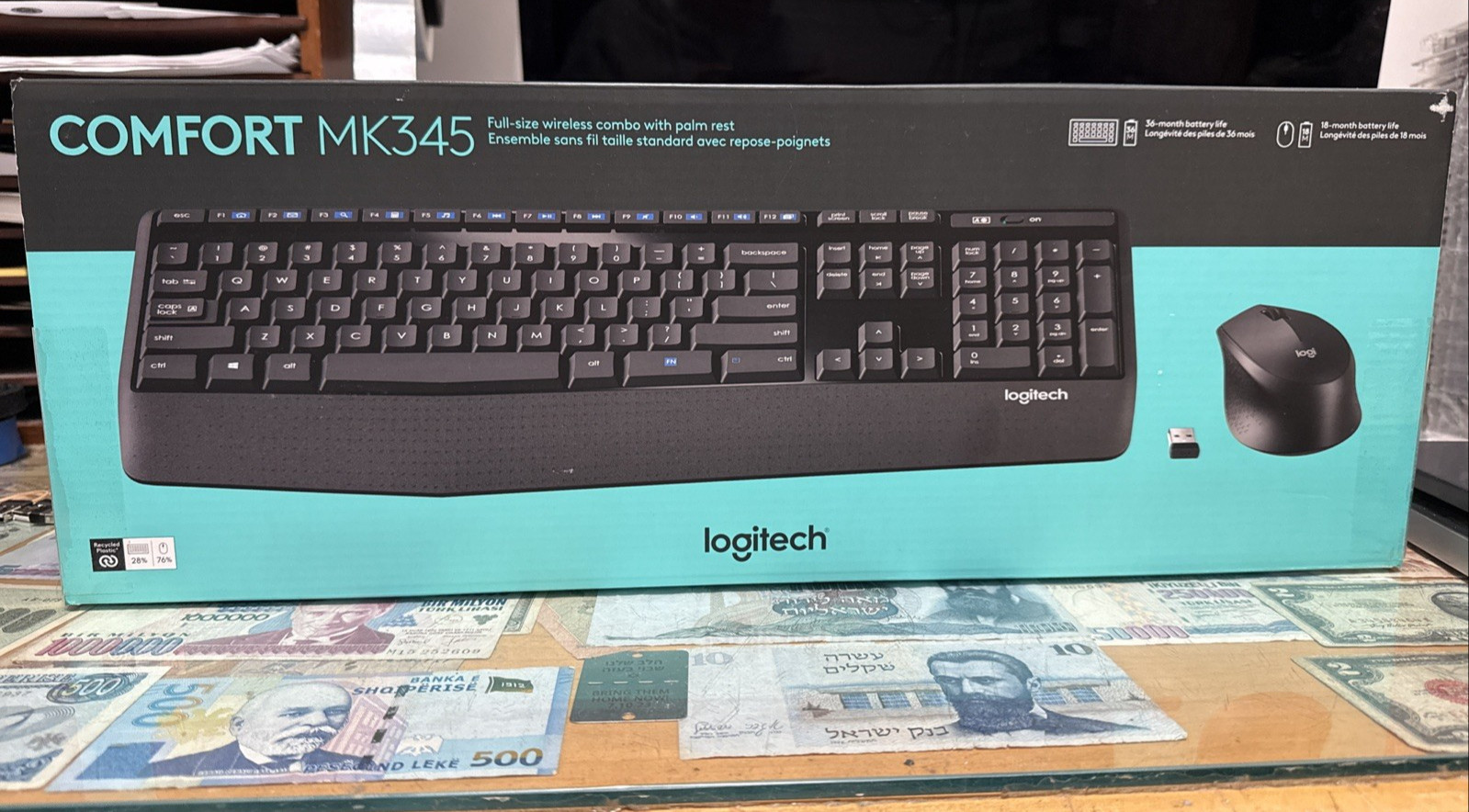 Logitech MK345 920-006481 Wireless Keyboard and Optical Mouse Combo