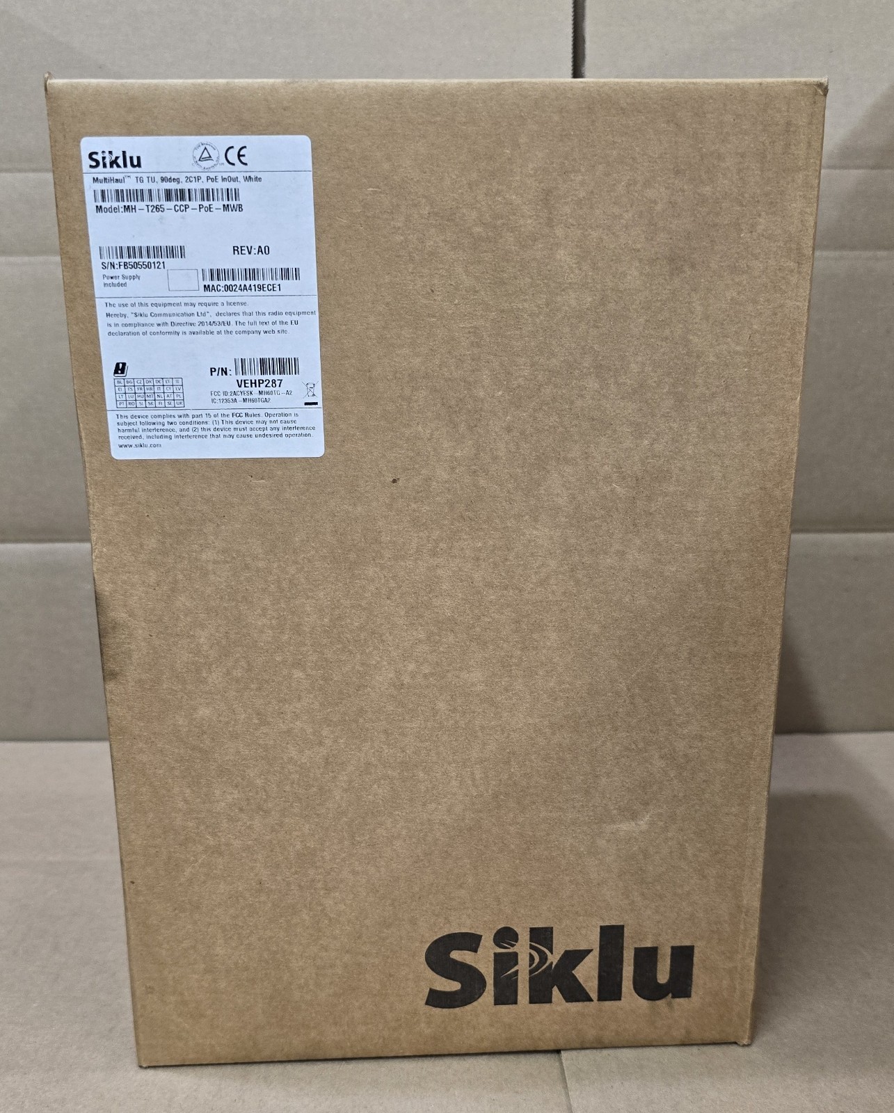 Brand New Siklu MultiHaul Terragraph Terminal Unit - MH-T265-CCP-POE-MWB