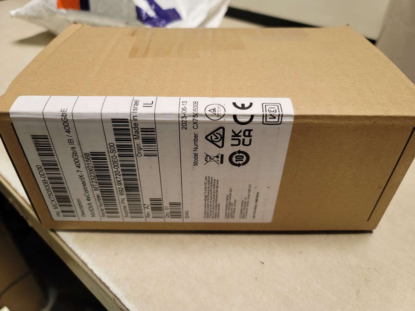 NVIDIA 4xConnectX-7 400GbE Network Interface Module MCX750500B-0D00