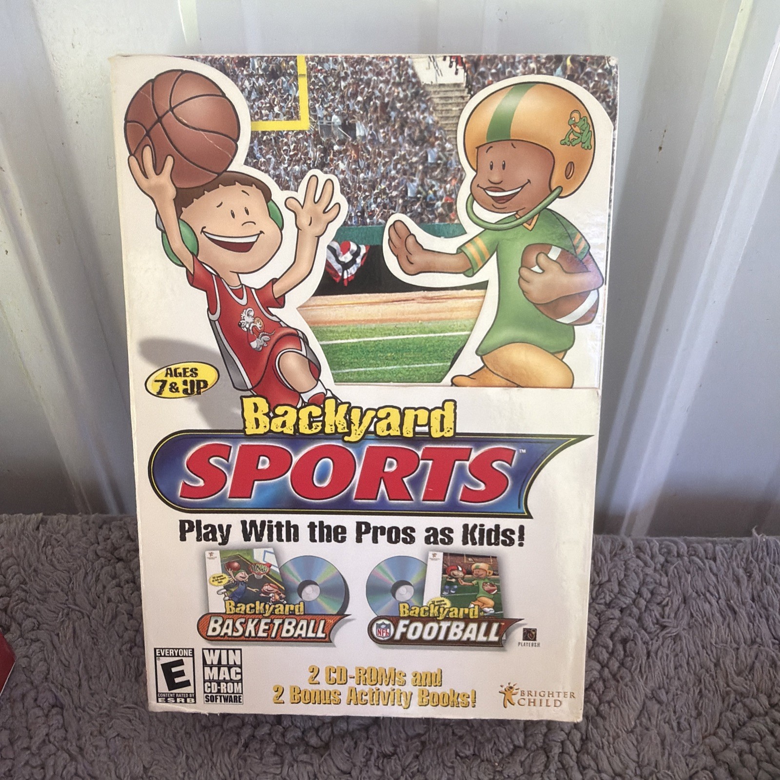 Backyard Sports: Basketball & Football PC MAC DVD 2002 NFL & NBA New Sealed