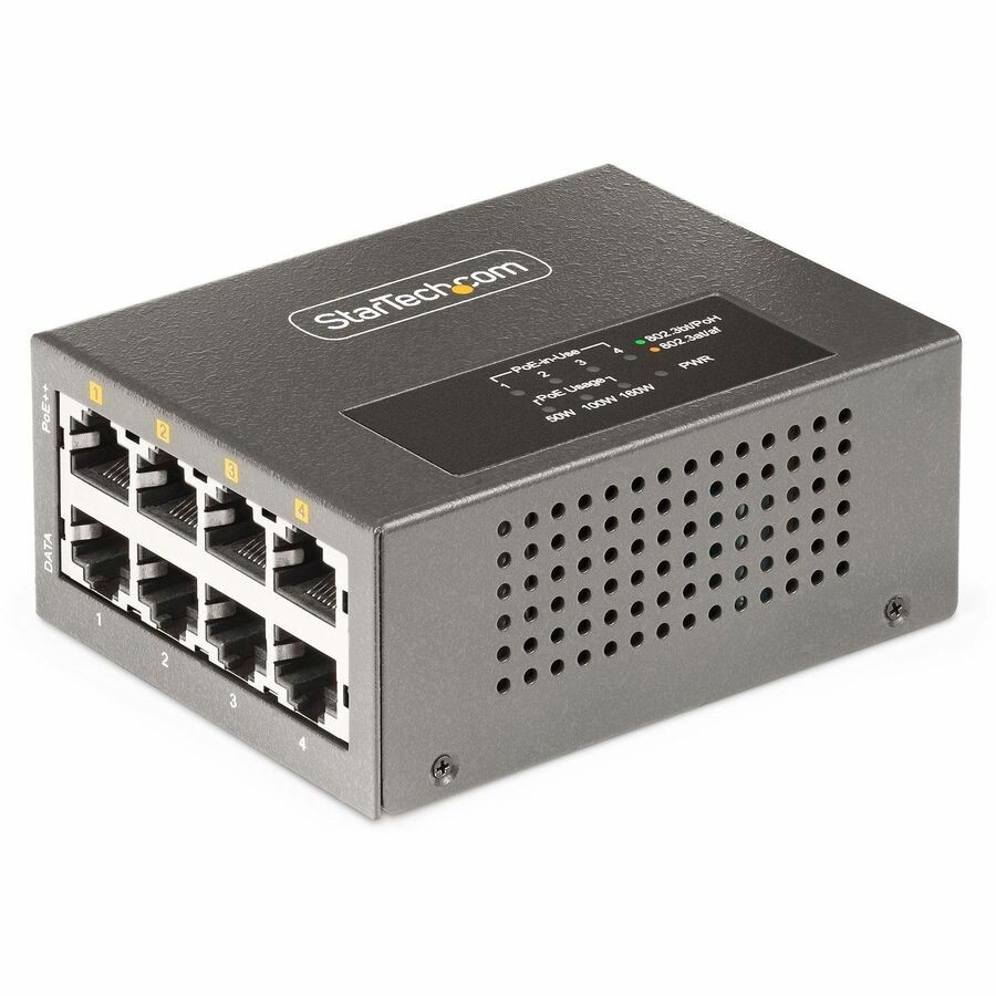 StarTech 4-Port Multi-Gigabit PoE++ Injector AS445C-POE-INJECTOR