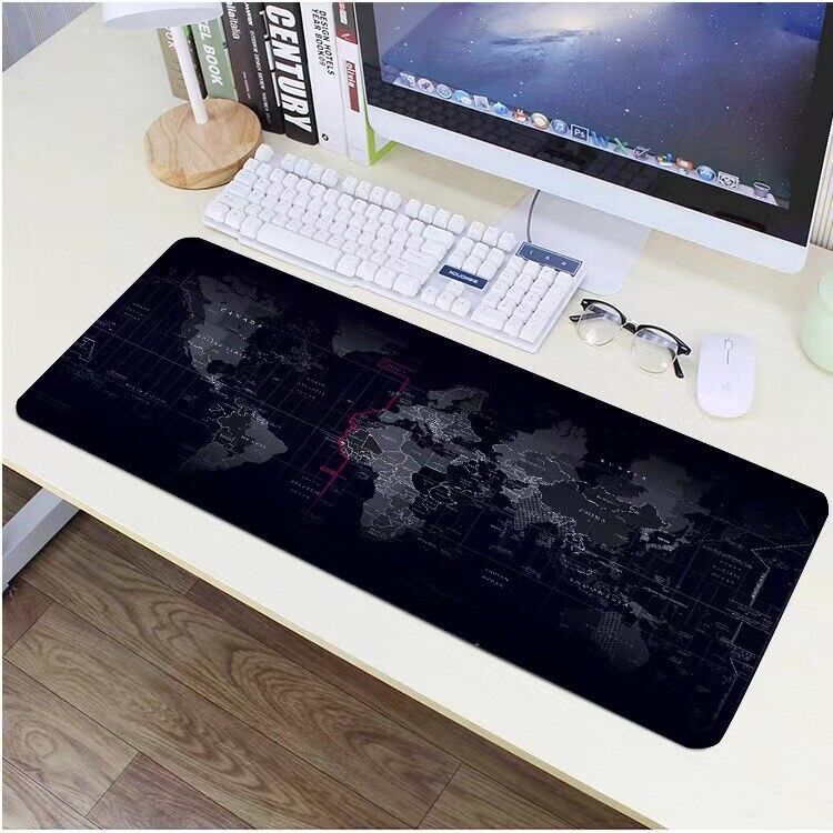 Extended Large High-Performance Anti-Fray Gaming Mouse Pad Computer Keyboard Mat