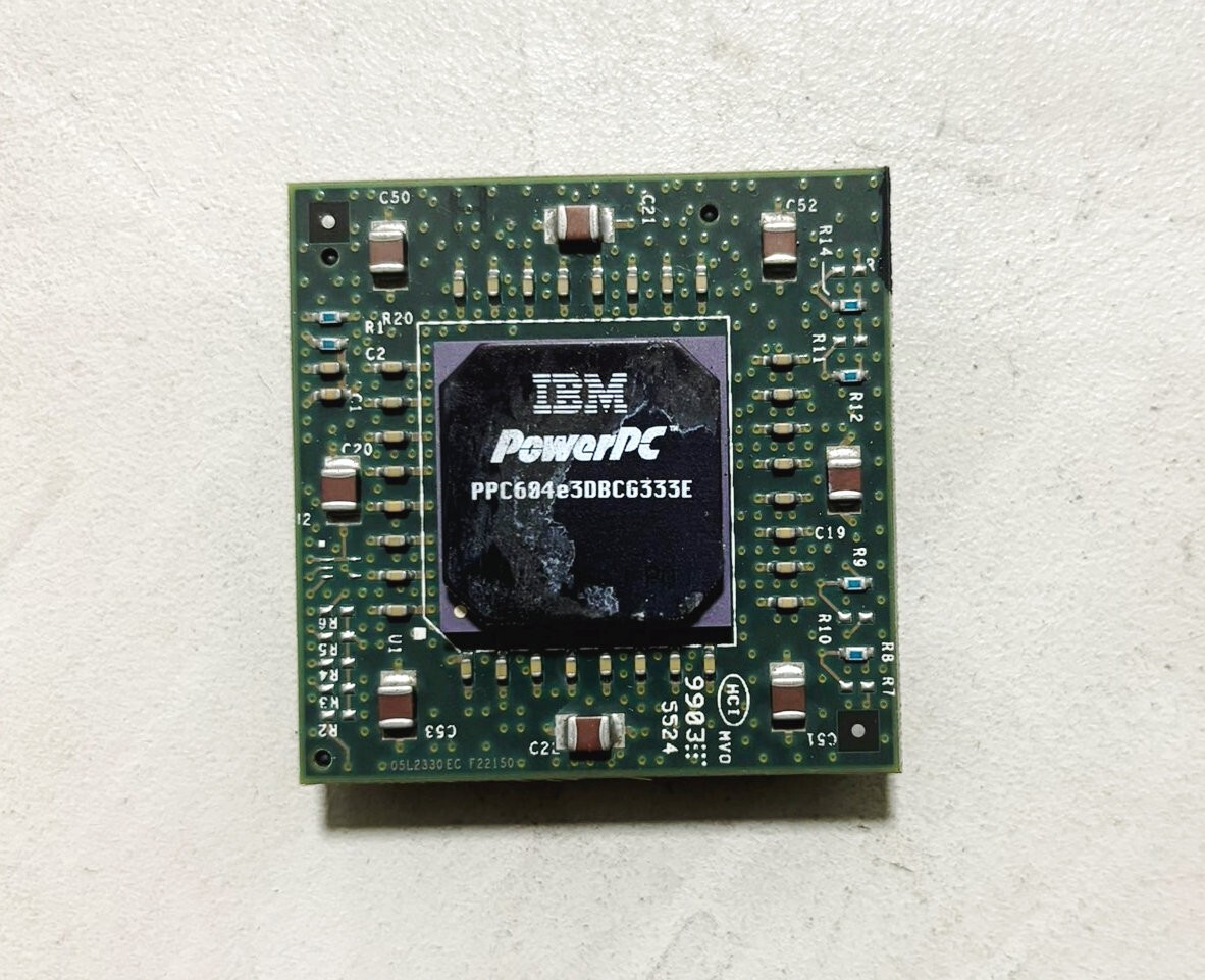 IBM PowerPC PPC604e3DBCG333E early microprocessor.high collectible value