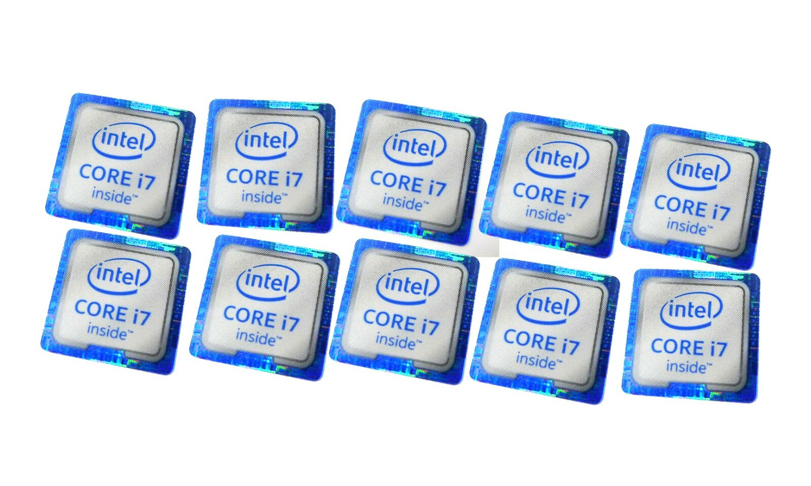 10 PCS Sticker for CORE i7 inside Skylake Case Badge Logo Decal 18mm x 18mm