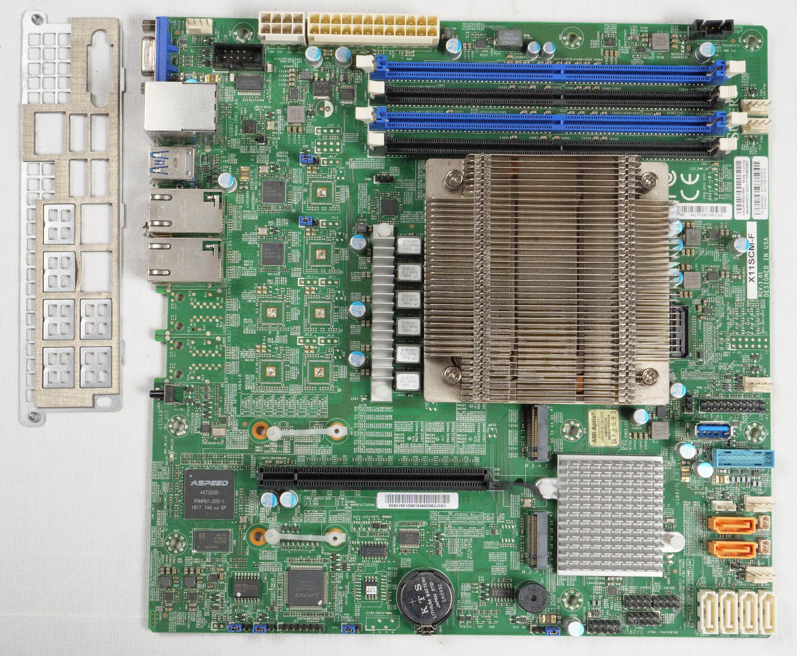 Supermicro X11SCM-F Xeon E-2124G Micro ATX No RAM - damage to ethernet port