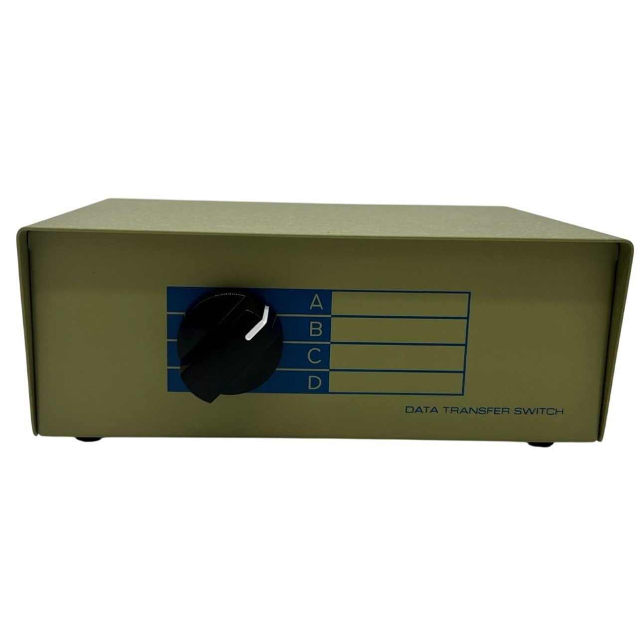 Vintage 4 Way Manual Data Switch Box DB9 Serial 4 Position Share Switch DW-9ABCD