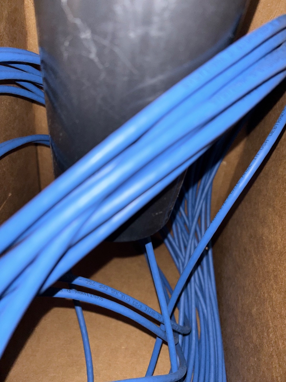 CommScope Systimax 2071E Cat6 Plenum CMP Cable ~80ft Blue Bulk Remnant