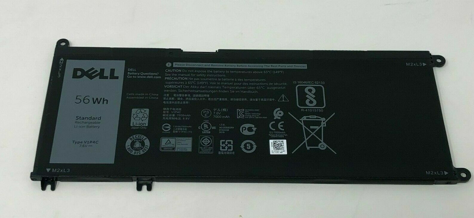 Original DELL Chromebook 3380 Battery 56Wh 7.6v FMXMT V1P4C