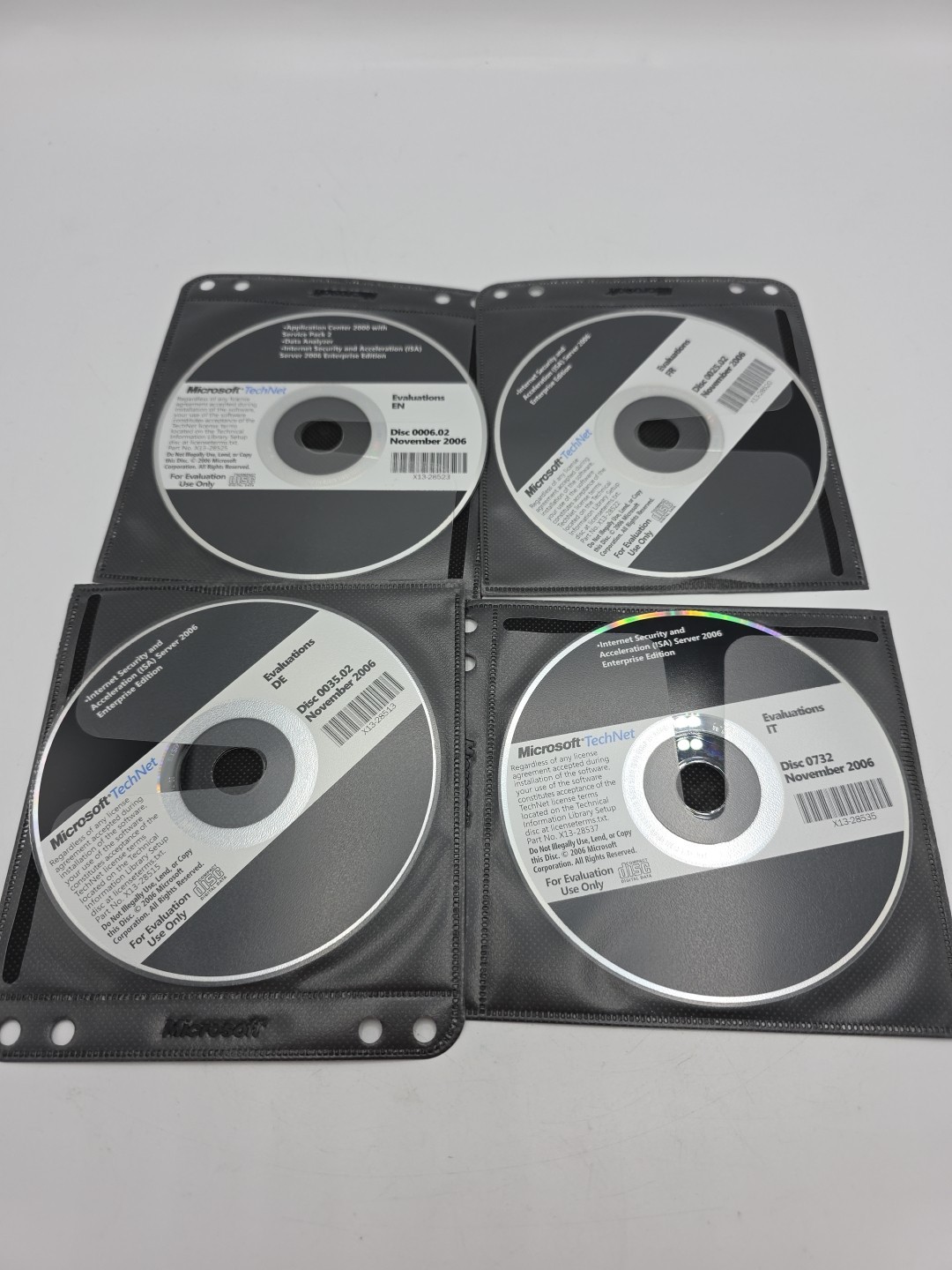 MICROSOFT-TechNet NOVEMBER 2006 EVALUATIONS EN IT FR DE SERVER ENTERPRISE EDITI