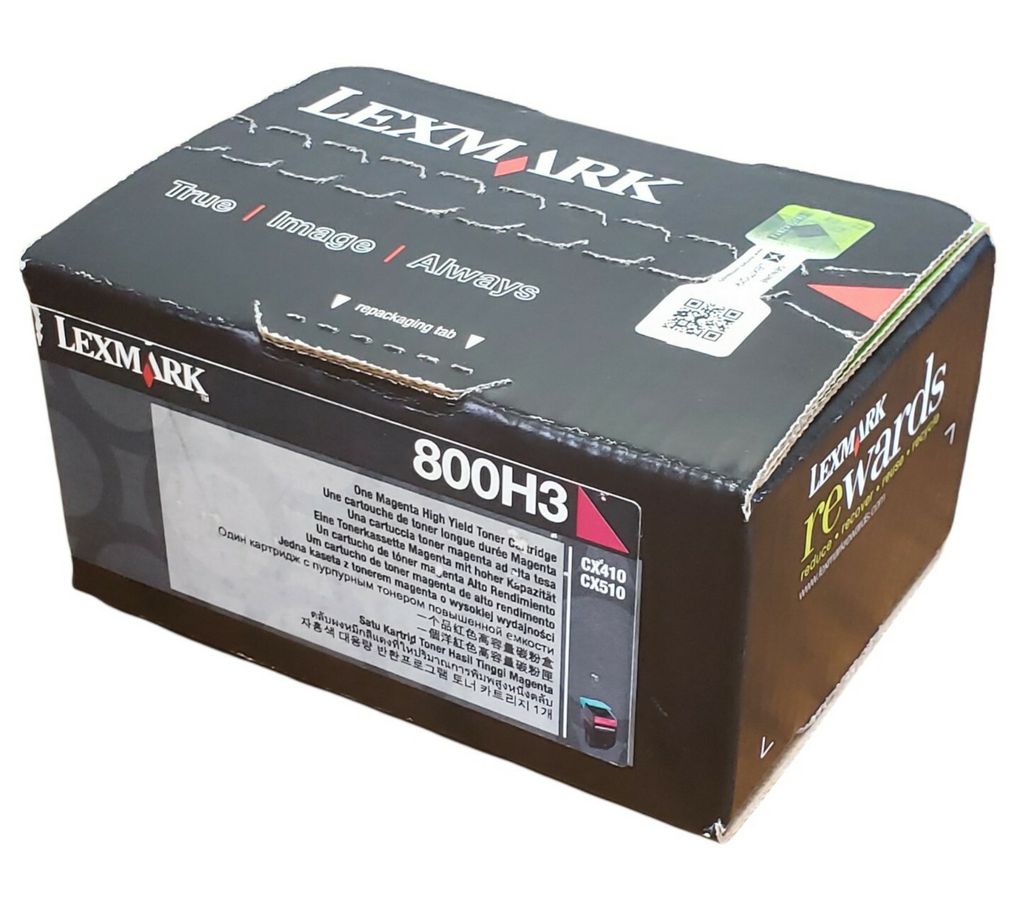 NEW Genuine - LEXMARK 80C0H30 800H3 MAGENTA TONER CARTRIDGE - SEALED BOX