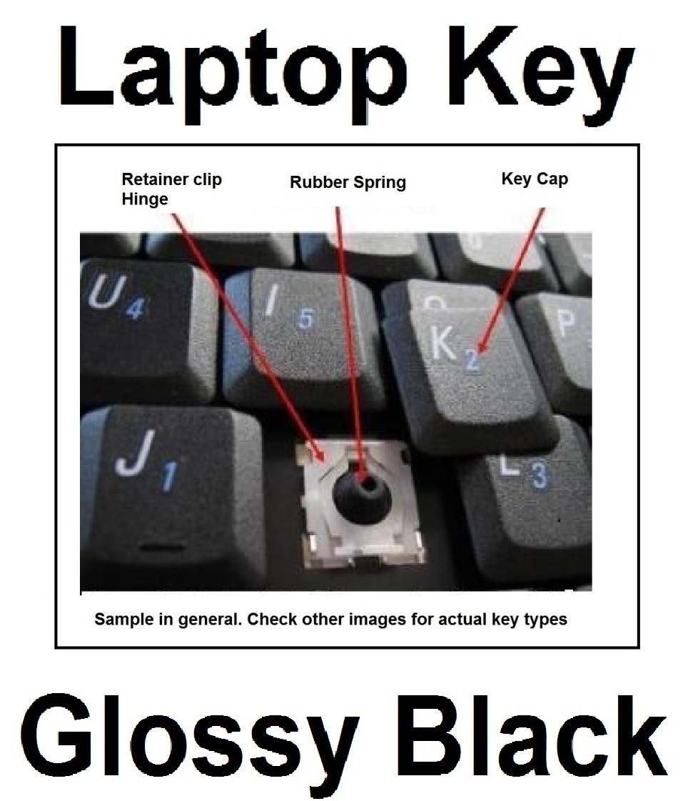 HP Keyboard KEY - Pavilion dv6-1000 dv6-2000 dv7-2000 dv7-3000 - Glossy Black