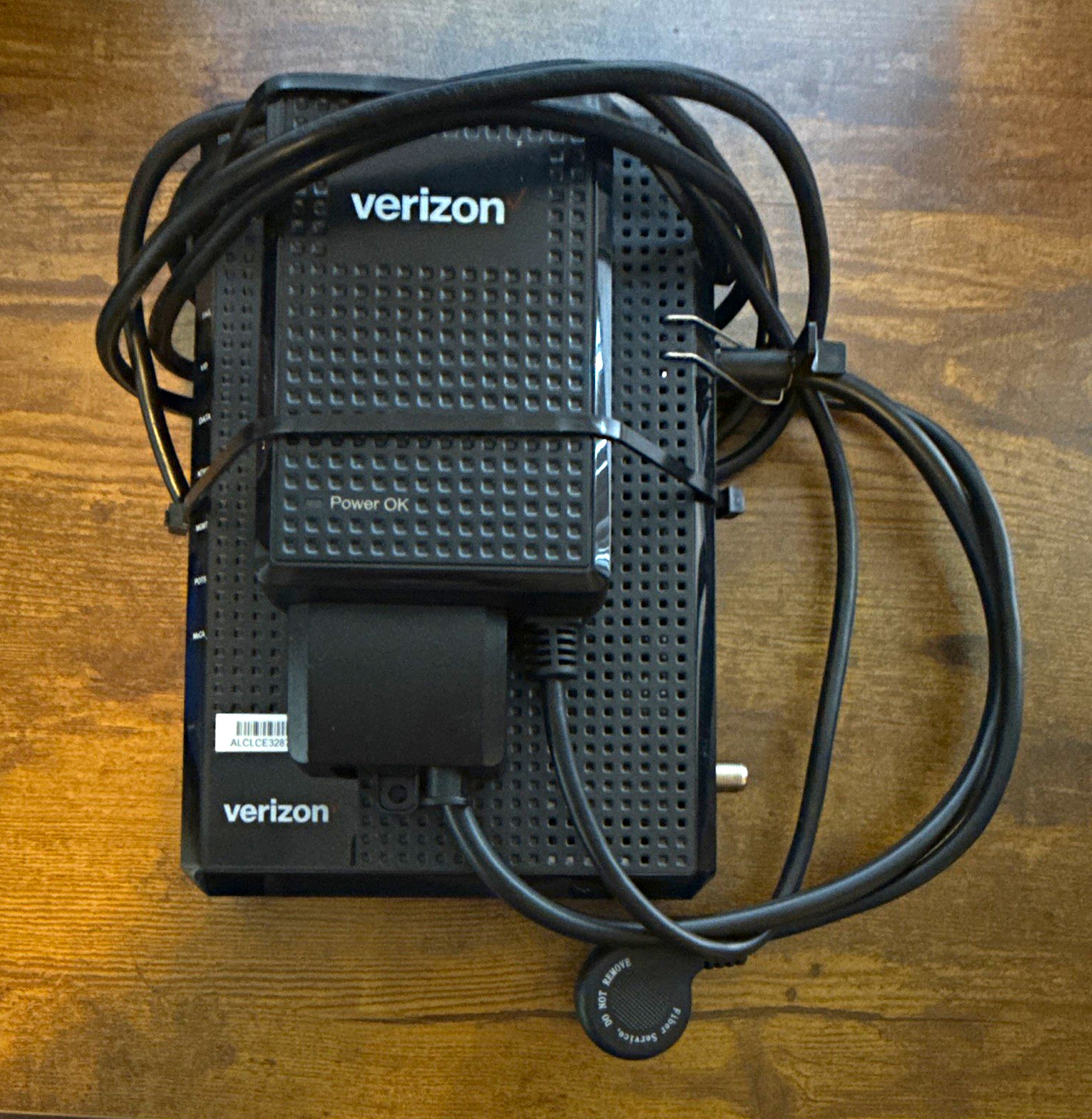Verizon Fios Nokia G-211M-C ONT Optical Network Terminal w/ Cyberpowrr power Sup