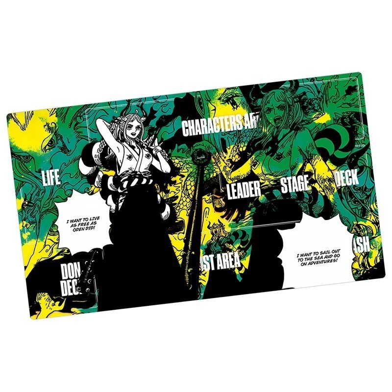 One Piece Playmat With Zones OPCG TCG Card Game Yamato PlayMat 24x14 in Standard