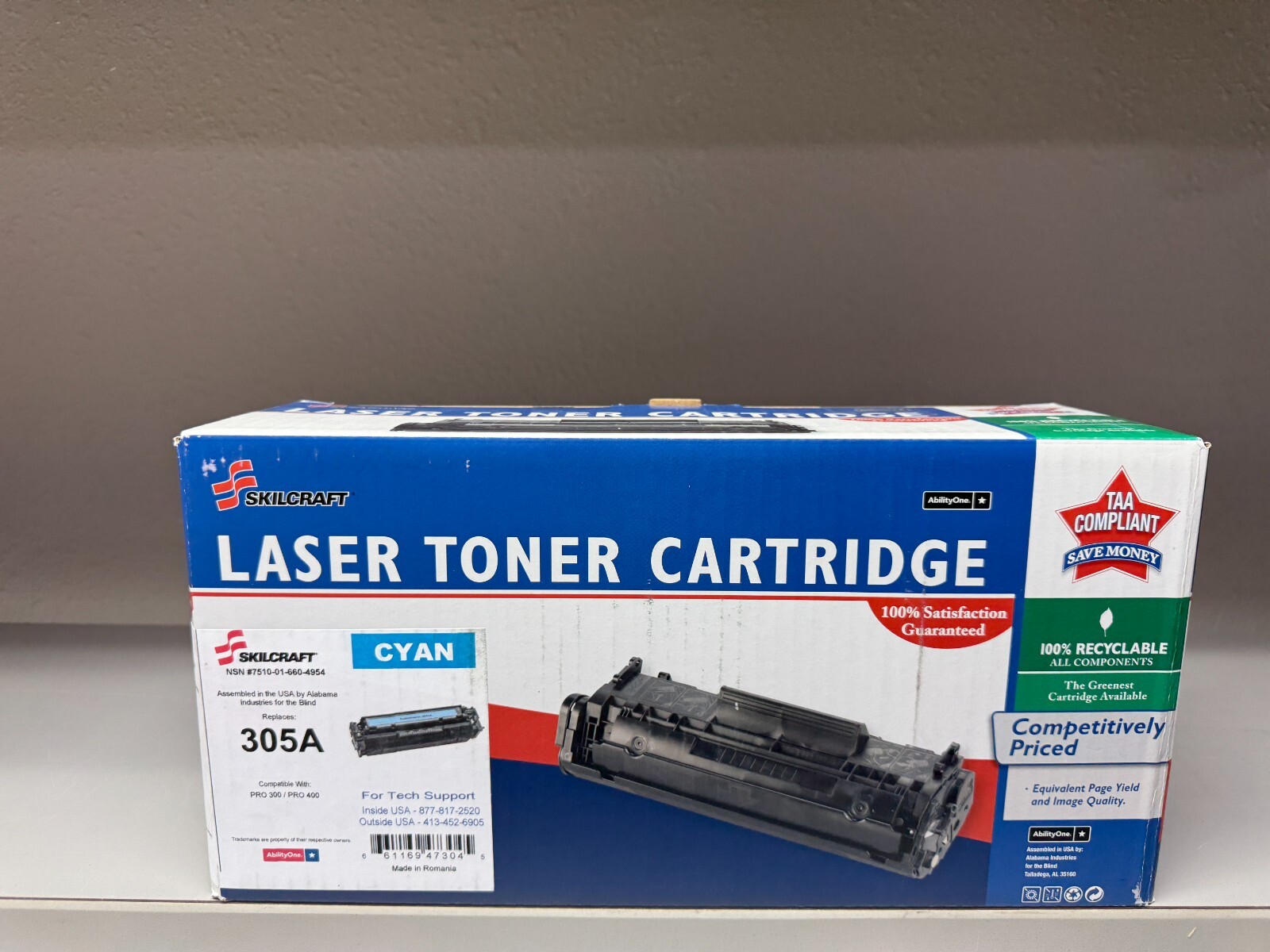 Skilcraft Laser Toner Cartridge 305A - CYAN