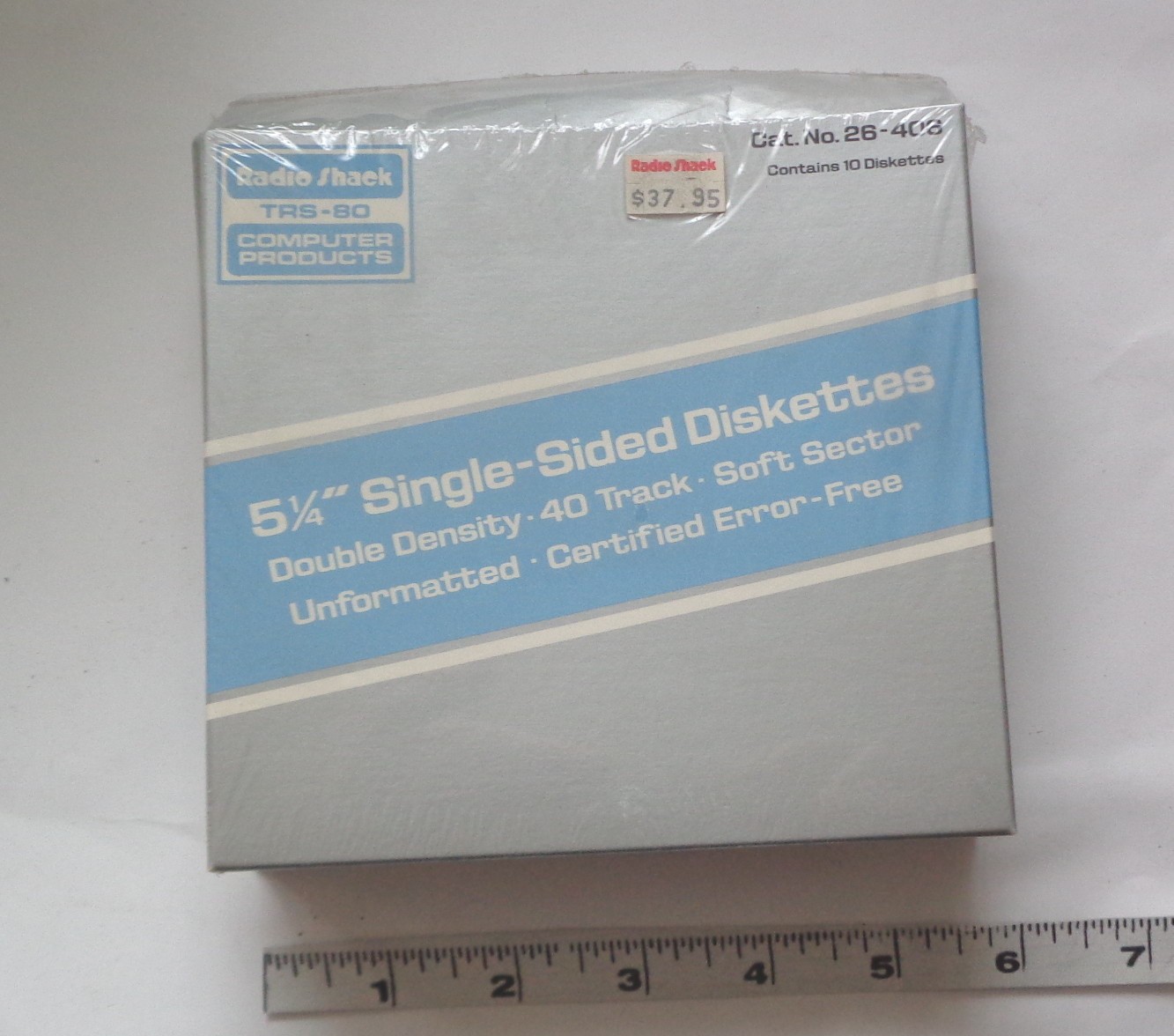 NOS Sealed Radio Shack TRS-80 5 1/4" Floppy Diskettes 10 Pack Single Sided 26406