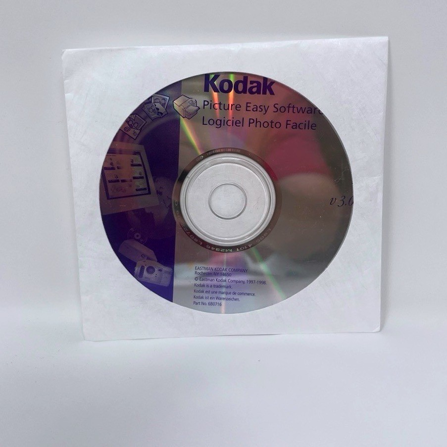 Vintage Kodak Picture Easy Software v3.02 CD-ROM Photo Editing 1998