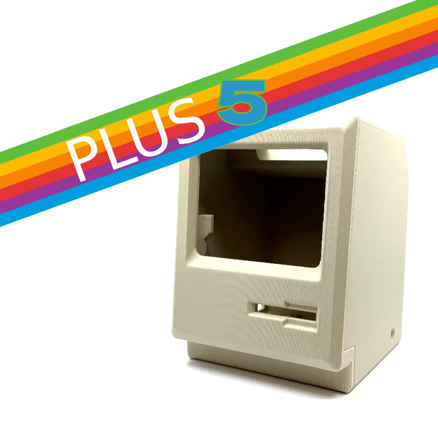 MACINTOSH MINI CUTE 5, 3D PRINTED PARTS FOR 40% SCALE MAC FOR RASPBERRY PI