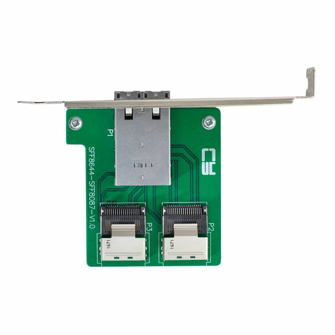 Dual Ports Mini SAS HD SFF-8644 to Mini SAS SFF-8087 PCBA Female Adapter SF-019