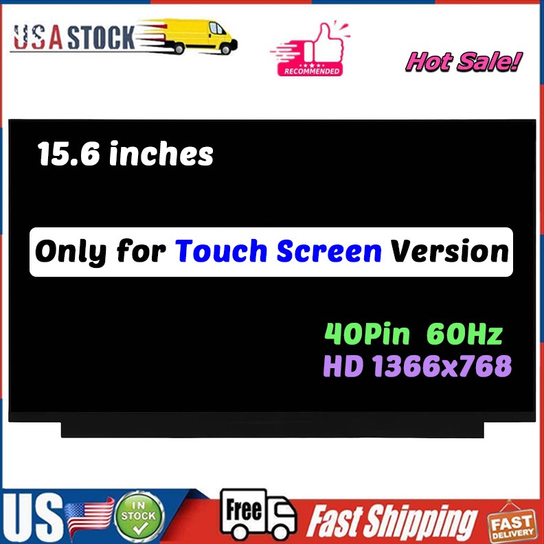 N41937-001 for HP 15-FC0025TG LCD Touch Screen Display Panel 15.6" HD 40 Pin