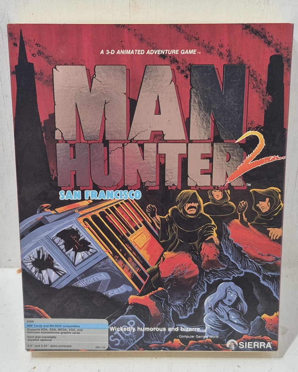 Man Hunter 2 San Francisco - IBM, Tandy, MS-DOS Sierra 1989 PC Floppy Disk
