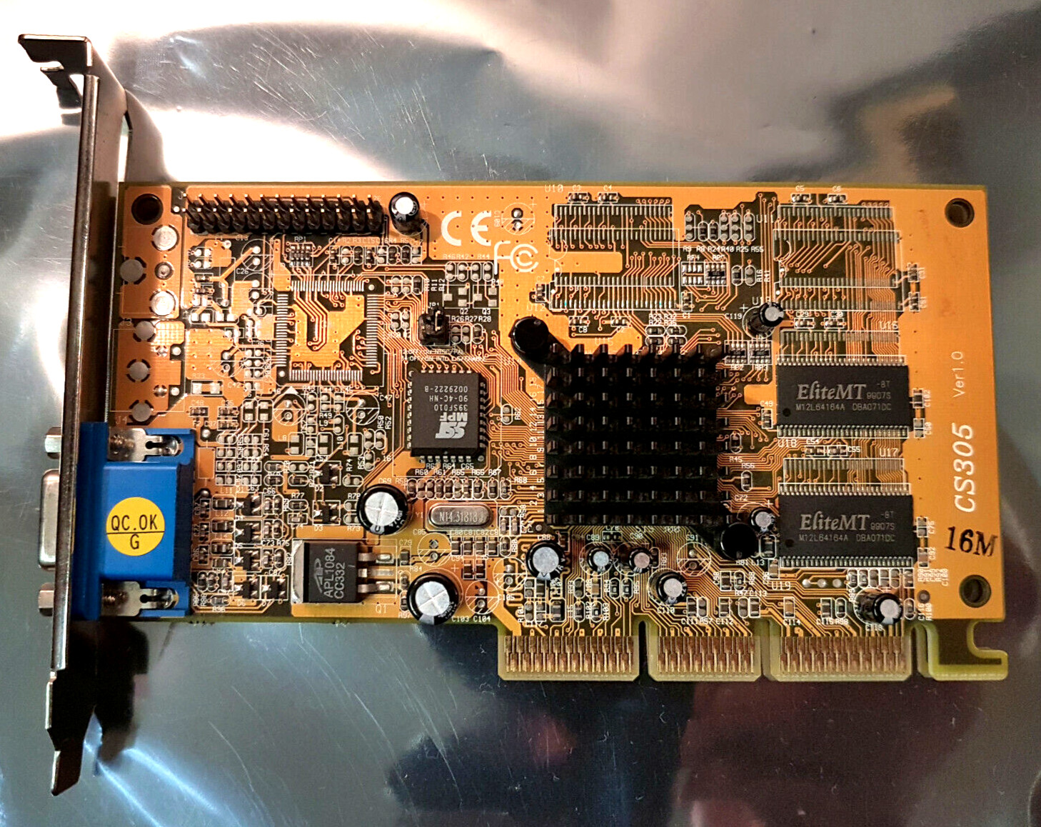 SiS CS305 305 Ver 1.0 16M 16MB AGP Video Graphics Card VGA Legacy GPU