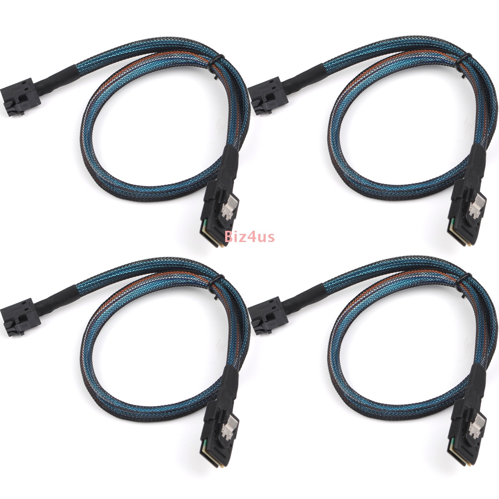 4PCS Mini SAS 36P SFF-8643 to SAS 36P SFF-8087 Raid Data Server Cable 50cm US