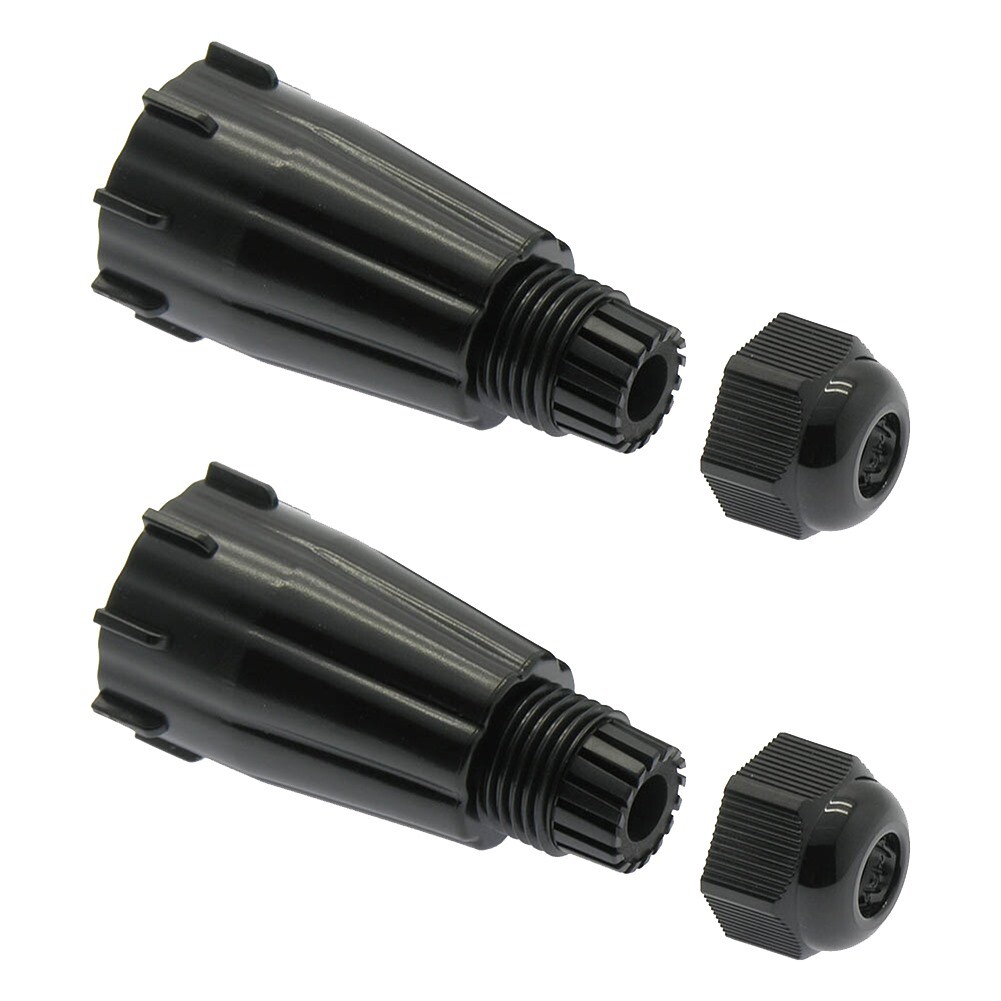 2 Pcs 0.35" 9mm Outdoor Waterproof Connector Cap RJ45 Network LAN Ethernet Cable