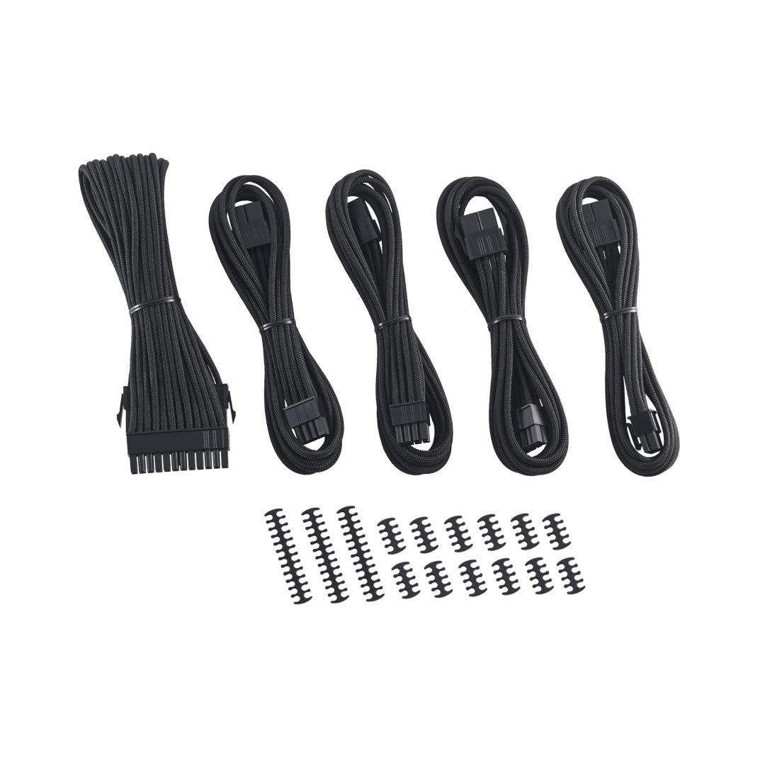 8+8 Series Classic ModFlex Sleeved Cable Extension Kit Black + Blue
